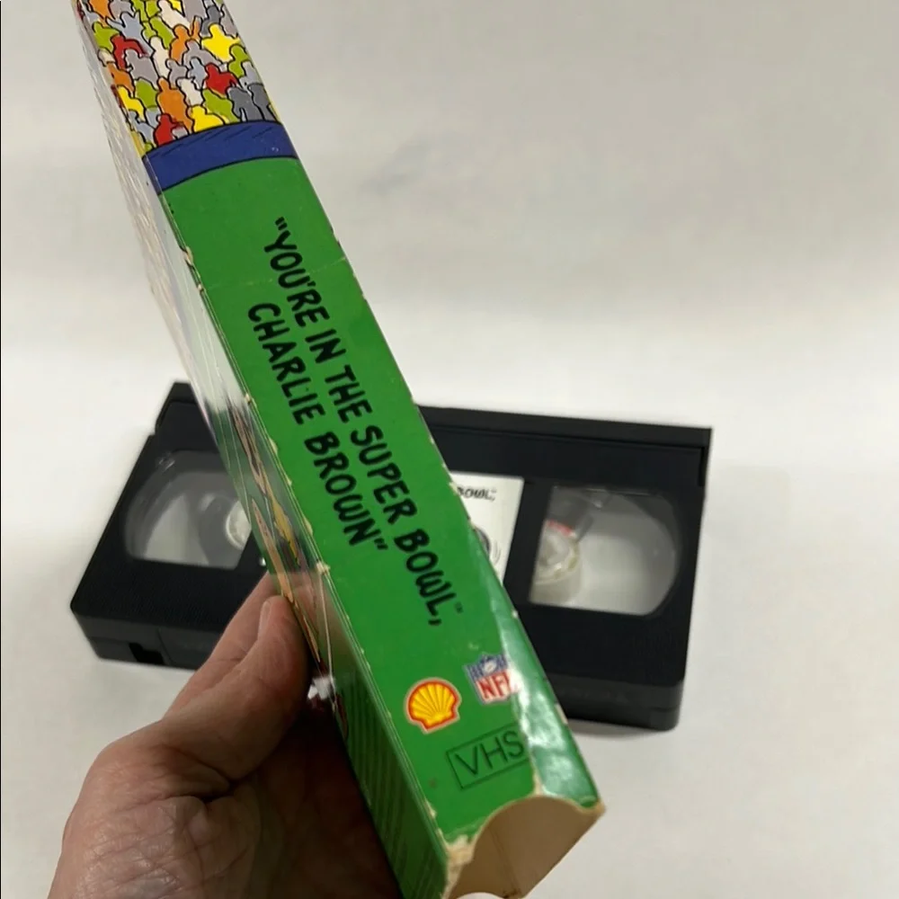 Vintage Charlie Brown “You're in the Super Bowl”VHS Tape 1993